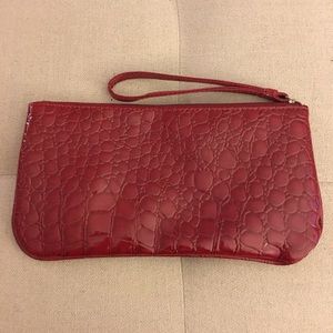 Red clutch wallet/purse